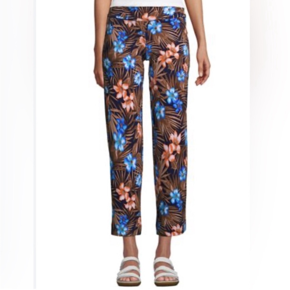 Lands’ End Mid Rise Crop Leggings Size M(10-12) NWT